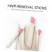FOMIYES 300 PCS Wooden Wax Strips & Applicator - Effective Hair Removal Tool for Face & Skin - Buy Online on SooperMarket.com