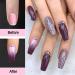 MIZHSE Poly Nail Gel Purple Temperature Color Changing Extension Builder Gel - Professional Nail Thickening Tool for Beginners (MS-Purple) - Buy Online on SooperMarket.com