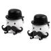 Chenri 2 pieces of a beard -shaped razor holder funny razor with suction cup creative razor bracket shower razor holder hook without drilling waterproof holder for razor kitchen bathroom