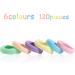 Whaline 120PCS Baby Hair Ties - Multicolor Mini Hair Bands for Girls Infants Toddlers - 2.5cm Diameter - Seamless Hair Elastics ponytail holders (6 Colors) - Buy Online on SooperMarket.com