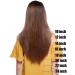 18" Clip In Hair Extensions 100% Remy Human Hair 6 piece Half Head Set 40g Jet Black #1 - Buy Online on SooperMarket.com