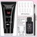 Lofuanna Poly Nail Gel Set - 60ml Dark Nude Nail Extension Kit | All-in-One Nail Gel Kit with Slip Solution Brush & Forms | Perfect for Beginners - Nail Art Design - Buy Online on SooperMarket.com