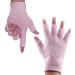 JIAHAO Womens Gel Moisturizing Gloves Day Night Instantly Repair Eczema Dry Rough and Cracked Hands Gel Lining Infused with Essential Oils and Vitamins Pink