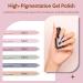 Maykawe Gel Nail Polish Set with 48W Nail Lamp - 6 Nude, Gray, Pink, Purple Colors - Base Top Coat, Manicure Tools - Shellac Nail Art Kit for Beginners - Home Salon Starter Kit - Buy Online on SooperMarket.com