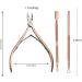 Cuticle Trimmer with Cuticle Pusher - Cuticle Remover Cuticle Nipper Professional Stainless Steel Cuticle Cutter Clipper Durable Pedicure Manicure Tools for Fingernails and Toenails (pink) - Buy Online on SooperMarket.com