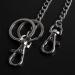 Teskyer 18 Inch Silver Wallet Chain with Lobster Clasps and Extra Rings - Keychain for Keys, Wallet, Jeans, Belt Loop, Purse - Silver - Buy Online on SooperMarket.com
