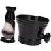 Magidal Cleaning Bowl & Razor Brush Set - Premium Hairdressing Tool | Gift Set with Nylon Bristles & Shaving Soap Mug - Perfect for Salons & On-the-Go Use | Black - Buy Online on SooperMarket.com