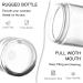 2 oz Glass Jars with Lids - 3 Pack Clear Small Jar with White Lids, Labels, Liners - 60 ml Cosmetic Containers for Sample, Powder, Cream, Spice - Buy Online on SooperMarket.com