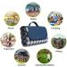 RUIBOLU Large Beach Blanket - Sandproof, Waterproof & Quick Drying Picnic Mat for Travel, Camping & Outdoor Activities - Dark Blue Plaids - Buy Online on SooperMarket.com