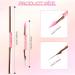 LLMSIX Rhinestones Picker Doting Pen Dual-Ended Wax Pencil Pen Rhinestone Picker Dotting Pen Rhinestones Applicator with Acrylic Handle for Gem Stone Jewelry Nail Art DIY Craft (Pink) - Buy Online on SooperMarket.com