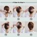 6-Piece Metal Hair Comb Clips for Updo Bun - Black Hair Accessories for Women - Buy Online on SooperMarket.com