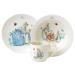 Beatrix Potter A25864 Peter Rabbit Nursery Set 3 Pieces - White Single