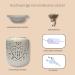 Candle Brothers Electric Scent Lamp - Ceramic White Romantic Design | Perfect Gift for Friends & Family | Ideal for Office Bedroom Yoga - Buy Online on SooperMarket.com