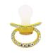 Handmade Diamond Big Shield Adult Pacifier Dummy - Yellow Seashell Design - Buy Online on SooperMarket.com