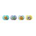Tommee Tippee Fun Style Pacifiers Symmetrical Design BPA-Free Silicone Binkies 0-6m 4 Count