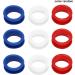 jayzee 50 Pieces Silicone Finger Rings for Scissors Adds Hair Cutting Styling Tools Accessories Mixing Colours - Buy Online on SooperMarket.com