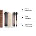 12-Piece Chinese Calligraphy & Watercolor Brush Set with Roll-up Holder - Ideal for Sumi Painting, Kanji Art, and Japanese Writing - Buy Online on SooperMarket.com