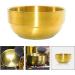 Angoily 3pcs Foam Dishwasher Tool - Man Face Stainless Steel Hairdressing Accessory Set - Golden 9x9x4.9CM - Buy Online on SooperMarket.com