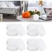 Yosoo 50g Round Clear Cream Jars 4Pcs - Reusable Containers for Cosmetics, Samples, Herbs - Buy Online on SooperMarket.com