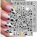 Cartoon Nail Art Stickers - 7 Sheets 3D Self-Adhesive Decals for Women and Girls - Holographic Cow, Butterfly, Leopard Print Designs - Nail Art Supplies - Buy Online on SooperMarket.com