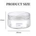 6 Pack Transparent Empty Jars - 5ml Mini Cream Box with Spatula | Perfect for Lotions Cosmetics Mini Candles - Travel Potty Jar Set - Buy Online on SooperMarket.com