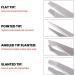 Professional Stainless Steel Eyebrow Tweezers Set - 4 Pieces with Travel Case by Hobri International - Perfect Beauty and Personal Care Tool - Buy Online on SooperMarket.com