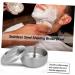 Angoily 3-Pack Razor Shell for Men - Premium Shaving Foam Cup & Soap Box | Steel Lid Silver Design - 11x11x6.5cm - Buy Online on SooperMarket.com