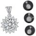 ABOOFAN 1pc Sun Petal Pendant Diamond Choker Necklace Rhienestone Necklace Crafts Making Material Alloy - Buy Online on SooperMarket.com