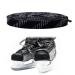 Ice hockey skate laces flat laces 1 pair of wide laces hockey skate laces waxed laces flat tearproof shoe straps waxed skate hockey laces (black)