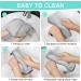 URAQT 6 Pack Face Cloths Make Up Remover 7.87 * 7.87in Soft Microfibre Face Wipes for Reusable Makeup Remover Cloth Washable Ultra Soft Facial Cleansing Wipe Cloths (Grey) 6 Pcs-Grey - Buy Online on SooperMarket.com