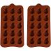 Silicone Chocolate 4pcs Pudding Silicone Tray Jelly Festival Molds Moulds Droplet Gummy Reusable Cube Parties Color Mini Cookie Trays Cake Cute Bar Cuake /1139 - Buy Online on SooperMarket.com