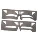 Mikinona 2pcs Eyebrow Ruler Eyebrow Shaping Template Brow Shaping Ruler T Tool Eyebrow Makeup Tools Cosmetics 1 count (Pack of 1) As Shown