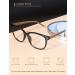 Shop GQUEEN Large Frame Horn Glasses - Stylish UV400 Fake Nerd Glasses for Men & Women - Black Brown - Buy Online on SooperMarket.com