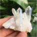 Natural Crystal Rough Beautiful White Flame Aura Quartz Crystal Cluster Specimen 90-100g - Buy Online on SooperMarket.com