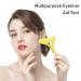 2pcs Silicone Eyeliner Stencils | Winged Tip & Eyebrow Pencil Aid | Reusable Smoky Eye Makeup Tool Kit | Quick Stencil Molds in Yellow - Buy Online on SooperMarket.com