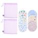 ifundom 1 Set Wash Breast Pads Breastfeeding Pads Washable Breastfeeding Breast Pads Breastfeeding Cushions Cotton Pads Polyester Cotton Printed TPU Coated Cloth Cover Breast Milk Mother