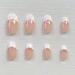 RikView Oval Glossy French Press on False Nails - 24PCS Short White Full Cover Prom Nails for Women and Girls - Buy Online on SooperMarket.com