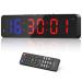 Seesii 13 Inch Gym Timer with Remote - Customizable Interval Workout Clock with Buttons for Countdown Stopwatch Tabata and More - Ideal for HIIT Crossfit and Home Gym Workouts