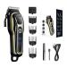 Hair Clippers Kit Cordless Dual Voltage Beard Trimmer for Men with Rechargeable Battery & Digital Display European Standard Km-1990
