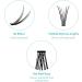 Individual Cluster Lashes C Curl 0.10mm 13mm 120Pcs | Soft 3D Effect DIY Eyelash Extensions - RR-13mm Clusters-YW-0.10-C - Buy Online on SooperMarket.com