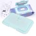 Baby wet clothing warmer portable wet towel dispenser with a constant temperature keeps wet wipes warm for babies and newborns (light blue)