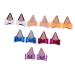 MUSISALY 6 Pairs Hair Bow Barrettes Kawaii Hair Clips Glitter Bowknot Hairpin Cute Hair Supplies Glitter Hair Clips Ear Bow Hair Barrettes Hair Pin Hair Clips for Girl Bow Hair Clip Fabric