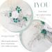 IYOU Women Wedding Hair Comb Silver Flower Headpiece Leaf Beads Hair Piece Guest Prom Hair Accessories for Bride and Bridesmaid - Buy Online on SooperMarket.com