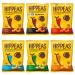 Hippeas Chickpea Puff Snacks - Pack of 12 x 22g (6 Flavours 2 of Each). Healthy Snacks for Adults and a Tasty Chickpea Snack. Hippeas Crips - Chickpea Crips Low Calorie Crisps Low Fat Crisps Vegan