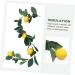 HOMSFOU 3 Pcs Simulation Lemon Rattan Lemon Vines Decorative Fruit Artificial Lemon Artificial Vines Garland Summer Garland for Mantle Lifelike Fruit Decoration Wedding Plant Stem Plastic Yellowx3pcs 100x10cmx3pcs - Buy Online on SooperMarket.com