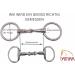 AMKA Double Broken Snaffle Bit | 18mm Stainless Steel | 65mm Rings | Ideal for Horses up to 17.5 cm - Shop Internationally - Buy Online on SooperMarket.com