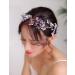 Purple Bridal Wedding Hair Vine - Denifery Natural Stone & Crystal Headpiece - Buy Online on SooperMarket.com
