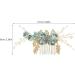Healeved Crystal Flower Wedding Hair Comb - Hair Combs Hair Accessories for Women Green Bridesmaid Bridal Hair Accessories for Wedding Prom Birthday Party - Hair Accessories Wedding Guest - Buy Online on SooperMarket.com
