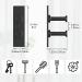 Pickpiff Razor Holder - No Drill Metal Shower Hook Anti-Rust Towel Holder for Bathroom & Kitchen - Black 4 Pieces - Buy Online on SooperMarket.com