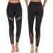 CSTOWN Women's High Waist Yoga Pants | Side Pockets | Mesh Insert | Tummy Control Leggings | Large Black - Buy Online on SooperMarket.com